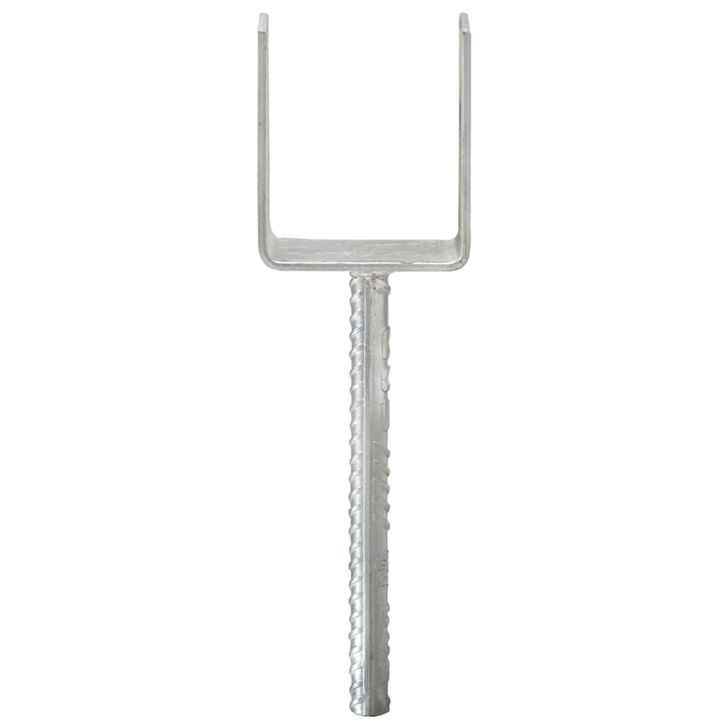 Load image into Gallery viewer, Vidaxl grondankers 6 st 8x6x30 cm gegalvaniseerd staal zilverkleurig
