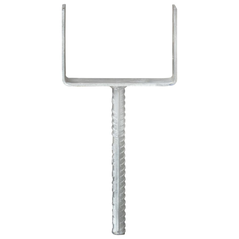 Load image into Gallery viewer, Vidaxl grondankers 6 st 12x6x30 cm gegalvaniseerd staal zilverkleurig
