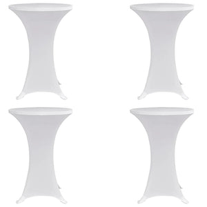 Vidaxl statafelhoes 4 st stretch ø60 cm wit
