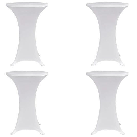 Vidaxl statafelhoes 4 st stretch ø60 cm wit