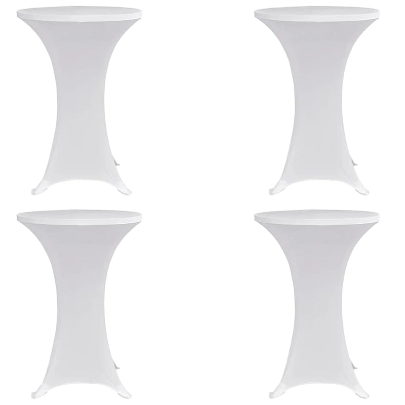 Load image into Gallery viewer, Vidaxl statafelhoes 4 st stretch ø60 cm wit
