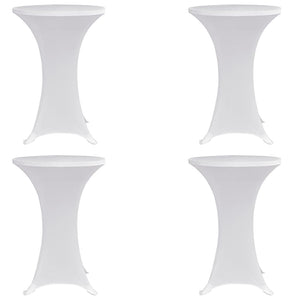 Vidaxl statafelhoes 4 st stretch ø70 cm wit