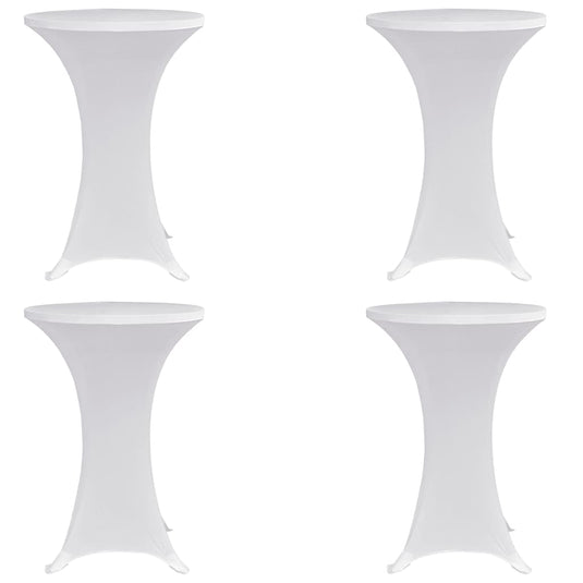 Vidaxl statafelhoes 4 st stretch ø70 cm wit