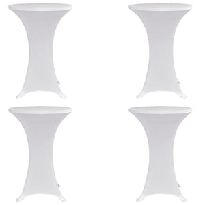 Vidaxl statafelhoes 4 st stretch ø80 cm wit