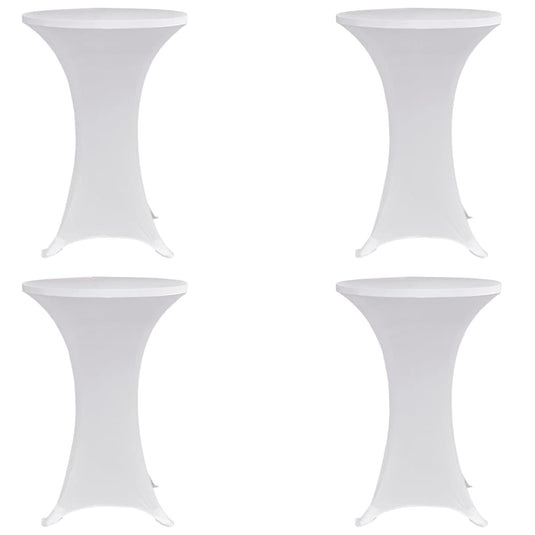 Vidaxl statafelhoes 4 st stretch ø80 cm wit