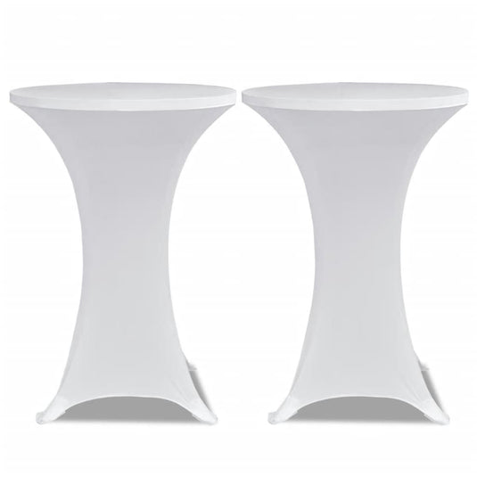 Vidaxl statafelhoes 4 st stretch ø80 cm wit
