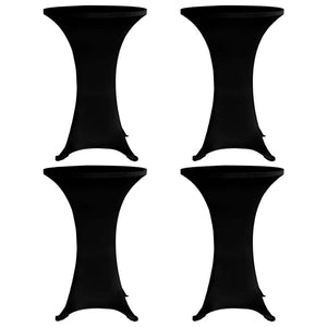 Vidaxl statafelhoes 4 st stretch ø80 cm zwart