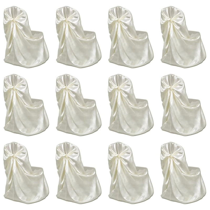 Load image into Gallery viewer, Vidaxl stoelhoes voor bruiloft 12 st crème
