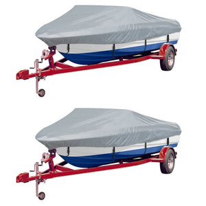 Vidaxl boothoezen 2 st 610-671x254 cm grijs