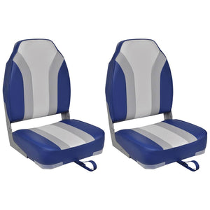 Vidaxl bootstoelen inklapbaar 2 st met hoge rugleuning