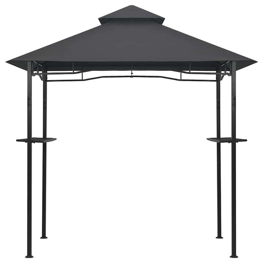 Vidaxl barbecue paviljoen 240x150x255 cm staal antraciet