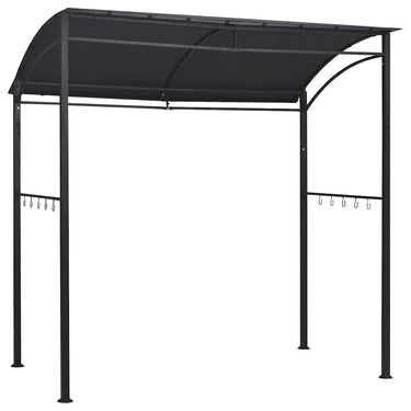 Vidaxl barbecue paviljoen 215x150x220 cm staal antraciet