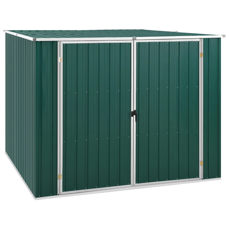 Load image into Gallery viewer, VidaXL Tuinschuur 195x198x159 cm gegalvaniseerd staal groen
