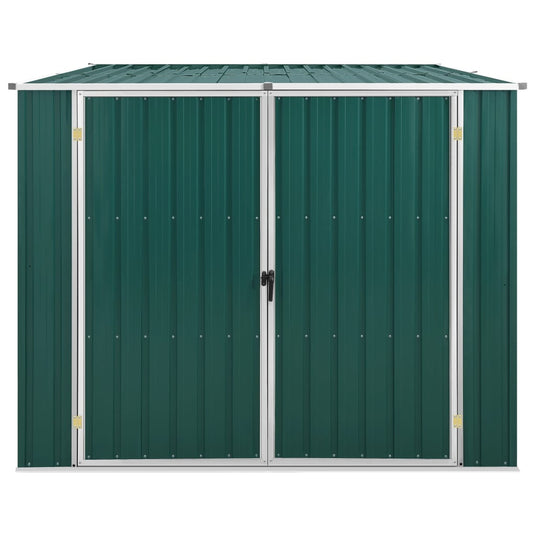 VidaXL Tuinschuur 195x198x159 cm gegalvaniseerd staal groen