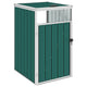 Vidaxl afvalbakberging 72x81x121 cm staal groen