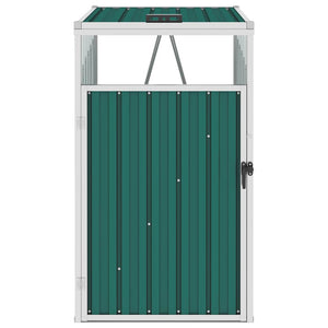 Vidaxl afvalbakberging 72x81x121 cm staal groen