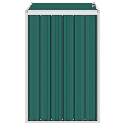 Vidaxl afvalbakberging 72x81x121 cm staal groen