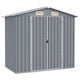 VidaXL Tuinschuur 205x129x183 cm gegalvaniseerd staal grijs