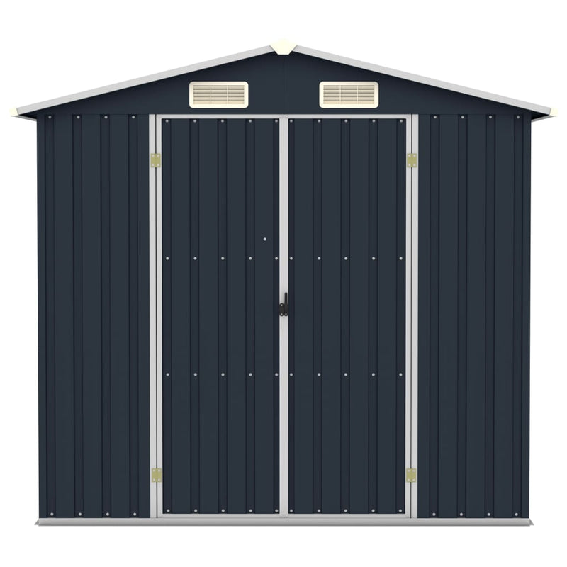 Load image into Gallery viewer, VidaXL Tuinschuur 205x129x183 cm gegalvaniseerd staal antraciet
