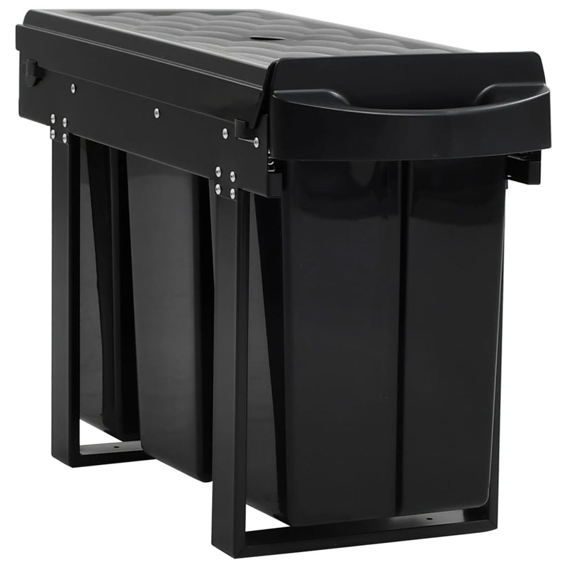 Load image into Gallery viewer, Vidaxl inbouwprullenbak uittrekbaar soft-close 36 l
