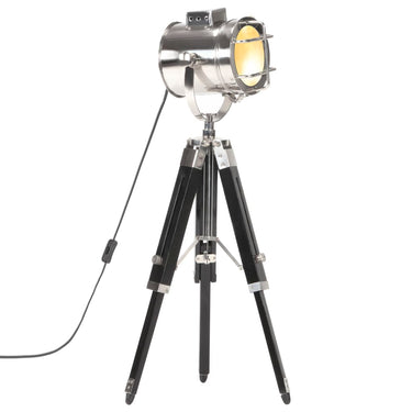 Vidaxl vloerlamp driepoot 69 cm massief mangohout zwart