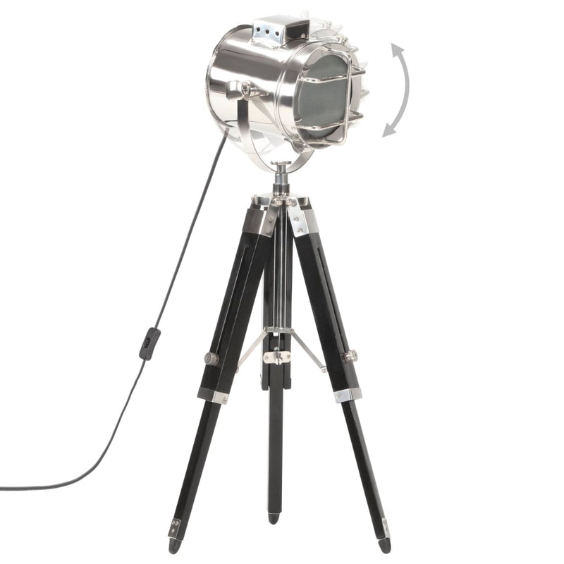 Load image into Gallery viewer, Vidaxl vloerlamp driepoot 69 cm massief mangohout zwart
