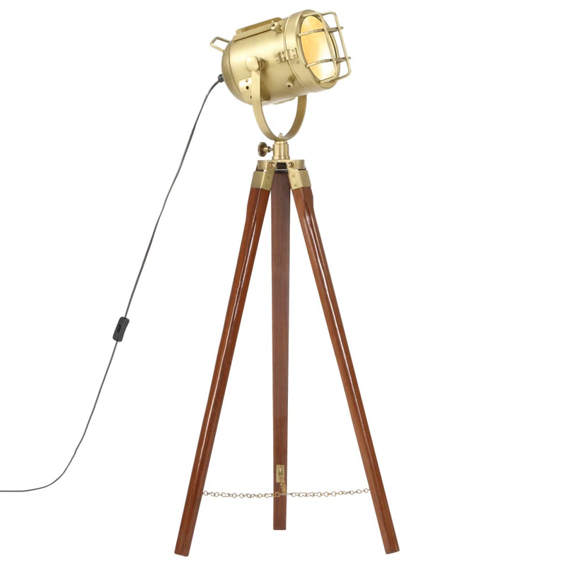Load image into Gallery viewer, Vidaxl vloerlamp driepoot 97 cm massief mangohout
