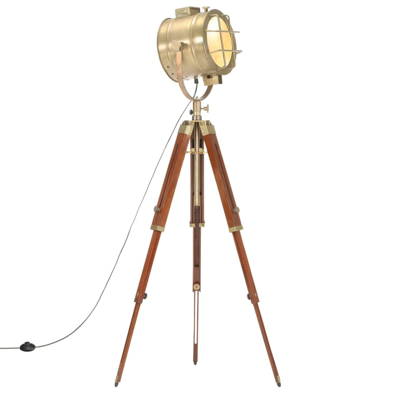 Load image into Gallery viewer, Vidaxl vloerlamp driepoot 165 cm massief mangohout
