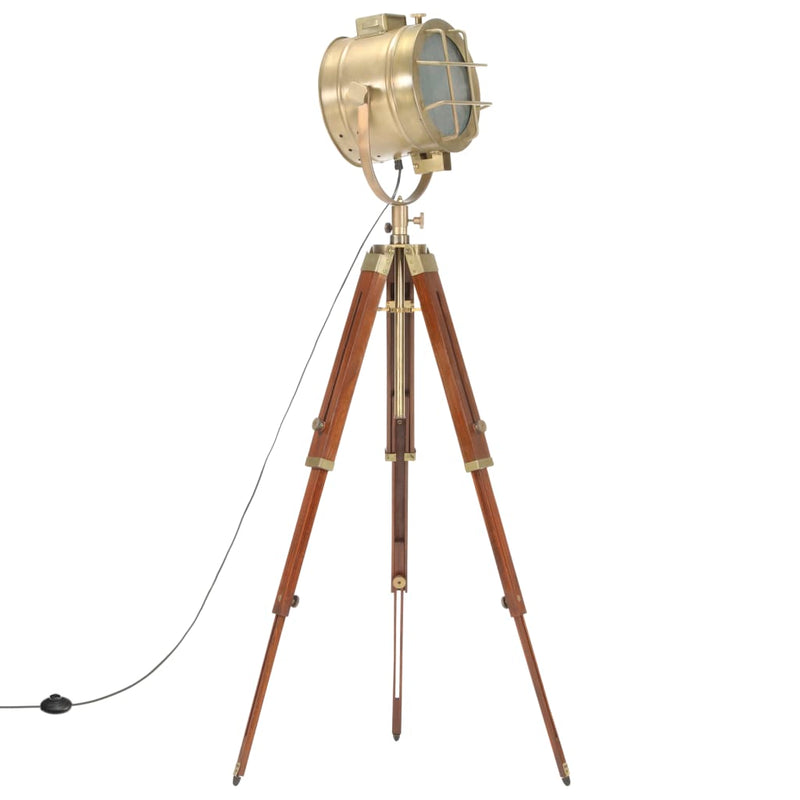 Load image into Gallery viewer, Vidaxl vloerlamp driepoot 165 cm massief mangohout
