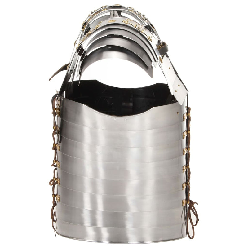 Load image into Gallery viewer, Vidaxl lichaamsharnas romeins replica larp staal zilverkleurig
