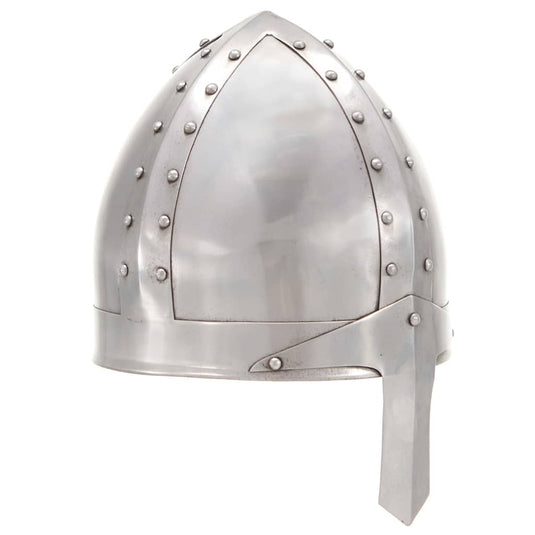 Vidaxl ridderhelm middeleeuws replica larp staal zilverkleurig