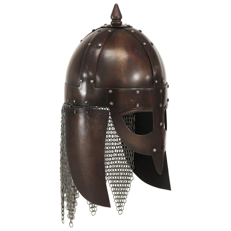 Load image into Gallery viewer, Vidaxl vikinghelm replica larp staal koperkleurig
