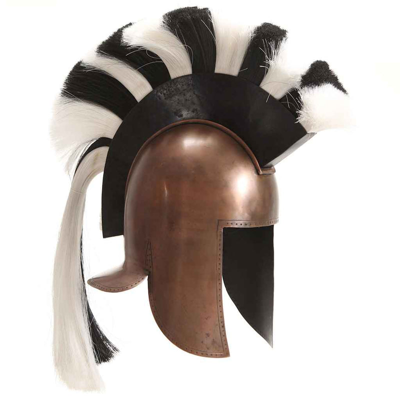 Afbeelding laden in galerijviewer, Vidaxl soldatenhelm grieks replica larp staal koperkleurig
