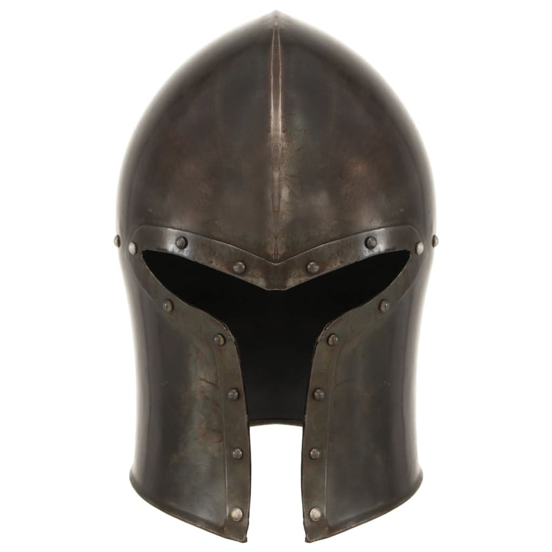 Load image into Gallery viewer, Vidaxl ridderhelm middeleeuws replica larp staal zilverkleurig
