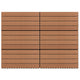 Vidaxl tegels 6 st 1m² 60x30 cm hkc bruin