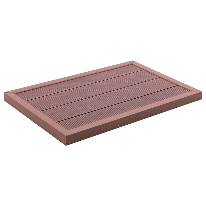 Load image into Gallery viewer, Vidaxl vloerelement voor solardouche 101x63x5,5 cm hkc bruin
