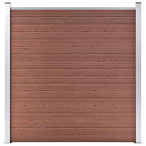 Vidaxl schutting 180x186 cm hkc bruin