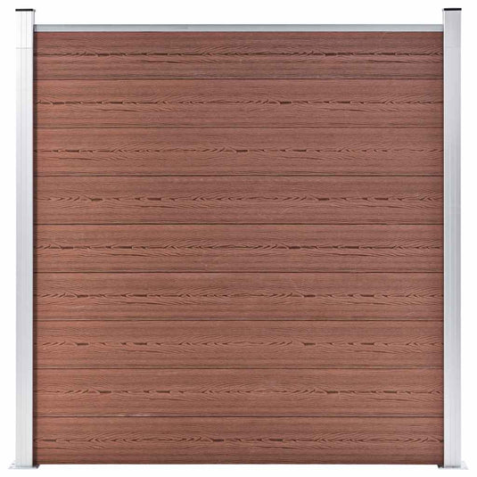 Vidaxl schutting 180x186 cm hkc bruin