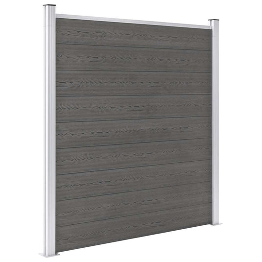 Vidaxl schutting 180x186 cm hkc grijs