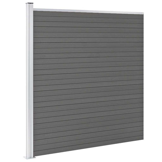 Vidaxl schutting 175x186 cm hkc grijs