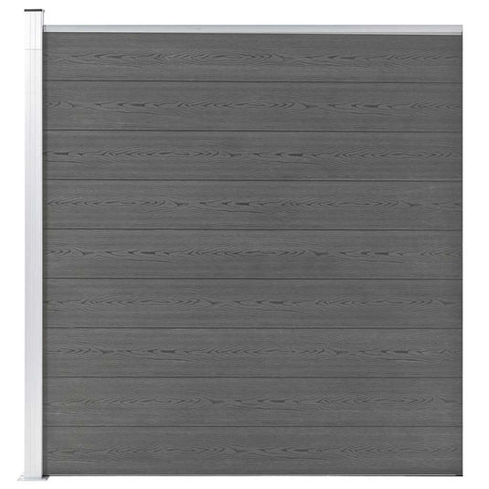 Vidaxl schutting 175x186 cm hkc grijs