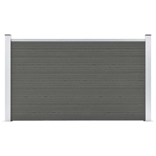 Vidaxl schutting 180x105 cm hkc grijs