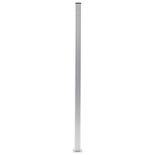 Vidaxl schuttingpalen 2 st 185 cm aluminium