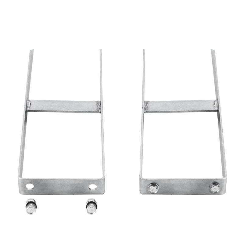 Load image into Gallery viewer, Vidaxl grondpinnen voor hkc schutting 2 st 40 cm staal
