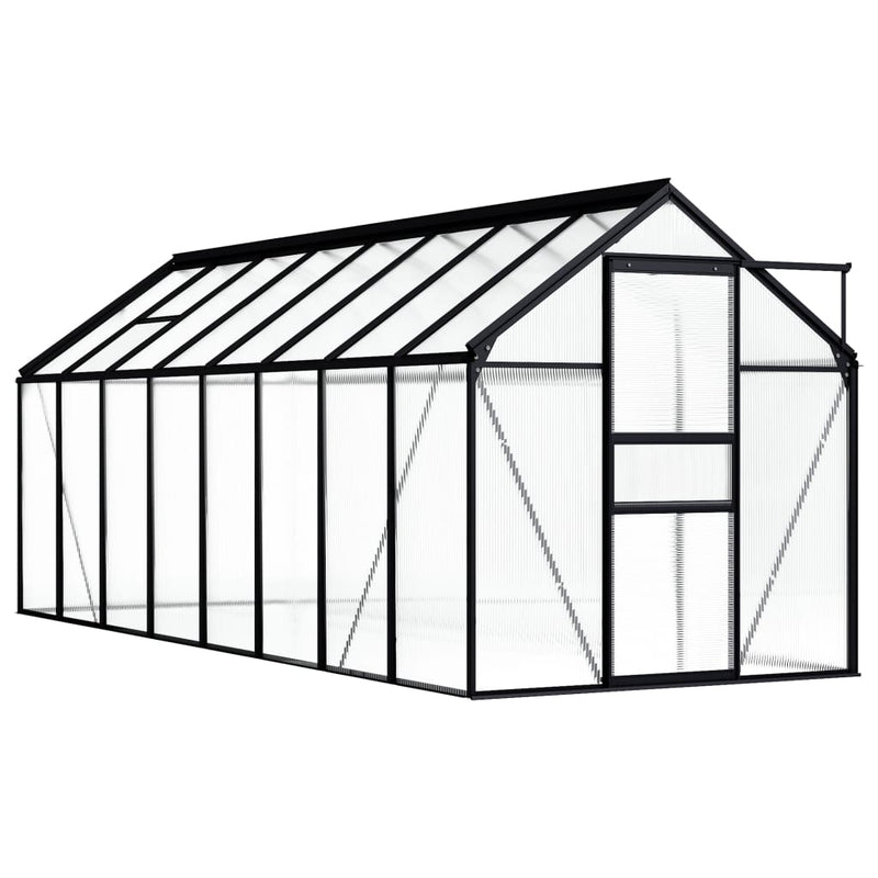 Load image into Gallery viewer, VidaXL Tuinkas 9,31 m² aluminium antracietkleurig
