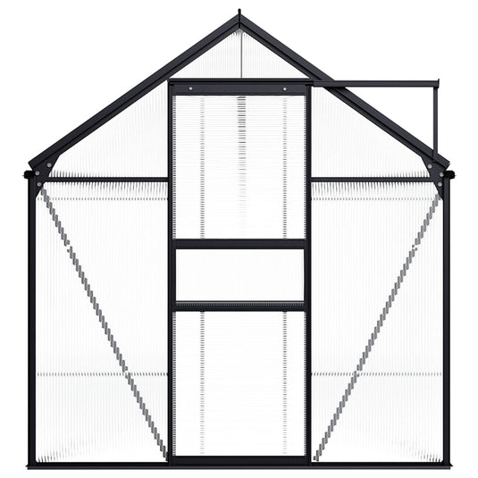 VidaXL Tuinkas 9,31 m² aluminium antracietkleurig
