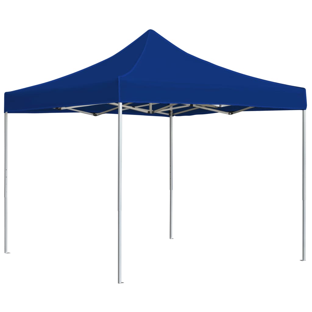 VidaXL Partytent professioneel inklapbaar 2x2 m aluminium blauw