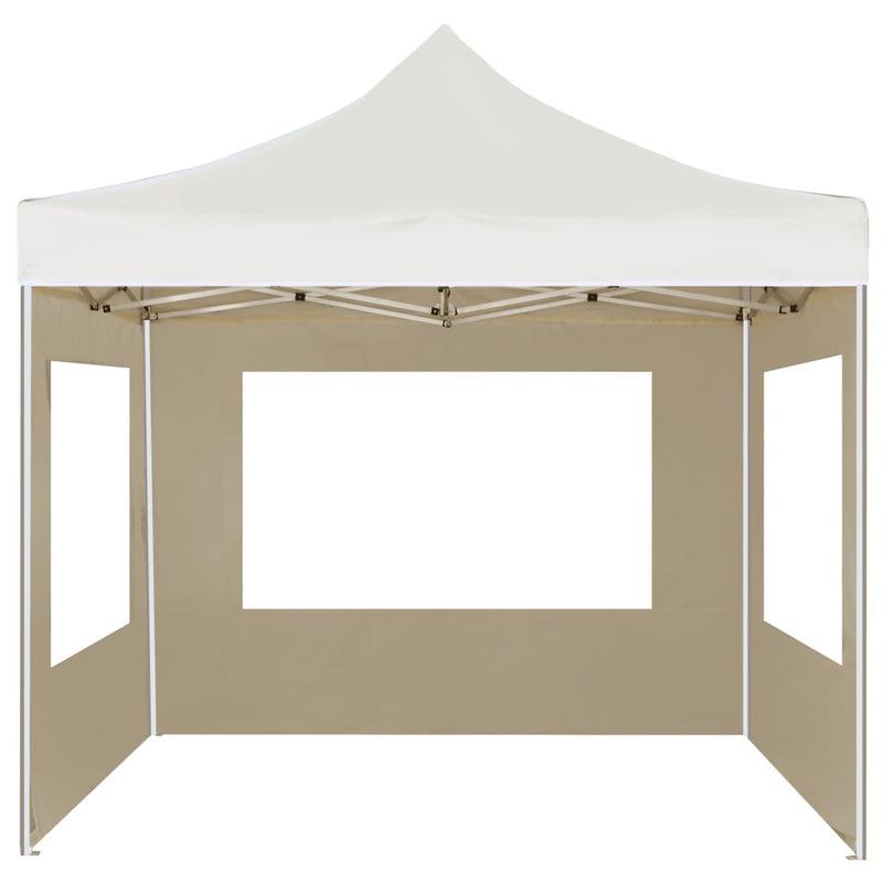 Load image into Gallery viewer, Vidaxl partytent inklapbaar met wanden 2x2 m aluminium crème
