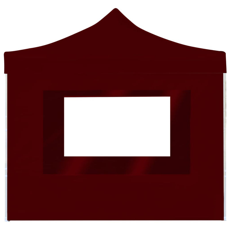Load image into Gallery viewer, Vidaxl partytent inklapbaar met wanden 2x2 m aluminium bordeauxrood
