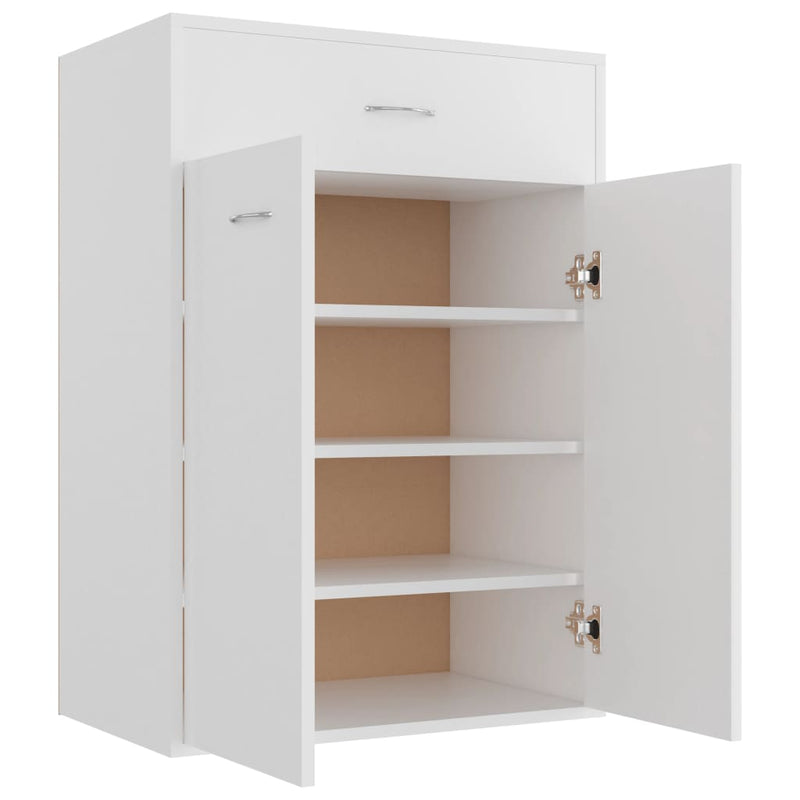 Load image into Gallery viewer, Vidaxl schoenenkast 60x35x84 cm bewerkt hout wit
